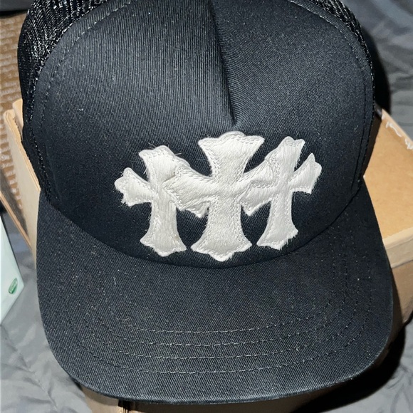 Chrome Hearts Triple Calf Hair Cross Trucker